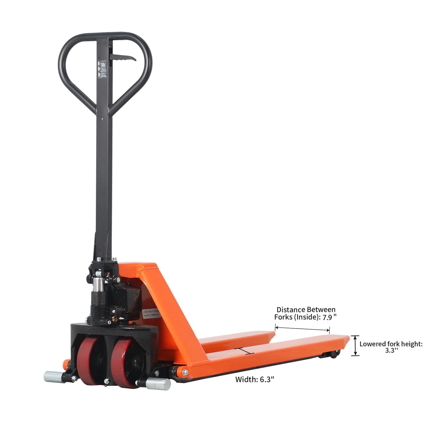 APOLLOLIFT Scissor Pallet Trucks, Manual Pallet Jack, 2200lbs Capacity Pallet Lift, 45" Lx21 W Fork, 31.5" Raised Height, Suitable for Open Bottom Pallets