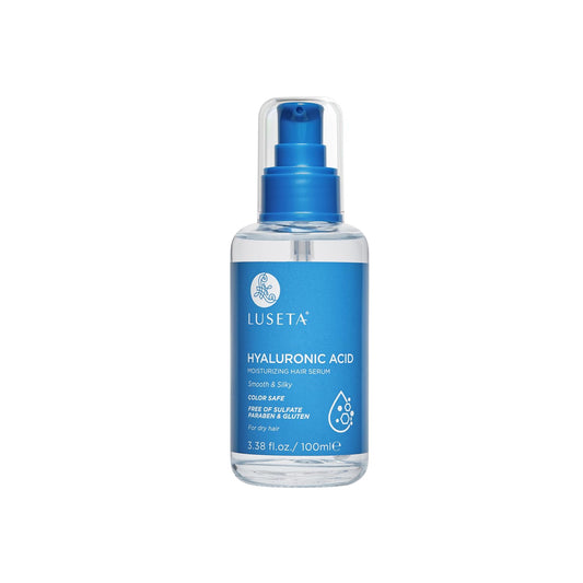 Luseta Hyaluronic Acid Moisturizing Hair Serum for Dry and Damaged Hair, Hair Oil Serum for Women Infused with Avocado Argan Oil and Shea Butter 3.38oz
