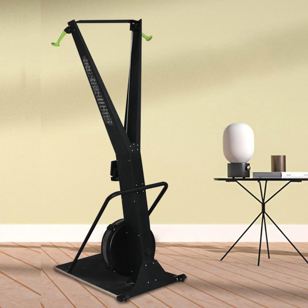UPWONEA Gym Wind Resistance Ski Machine, Ski Simulator, Aerobic Fitness Ski Machine, Indoor Strength Training Home Fitness Equipment, Endurance Training