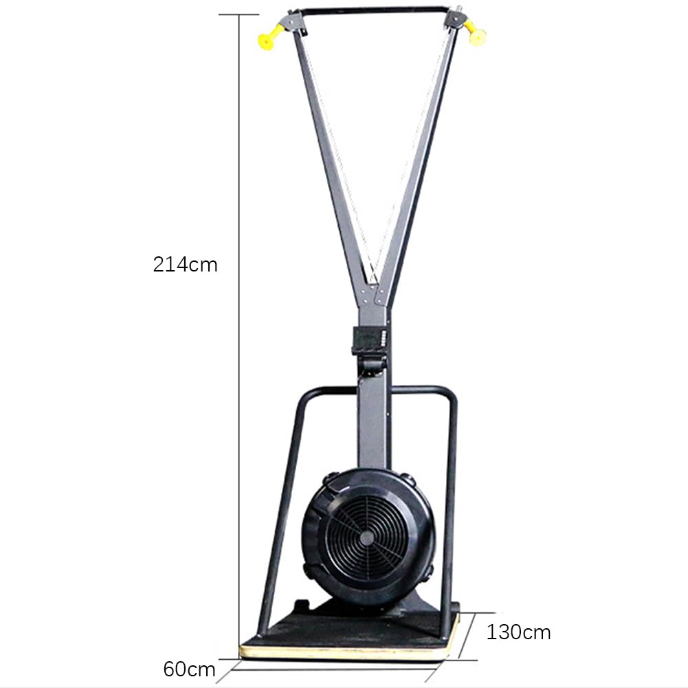 UPWONEA Vertical Wind Resistance Ski Machine, Home Aerobic Double Arm Wind Resistance Rowing Machine, Indoor Simulation Training Equipment, All-Round Muscle Training