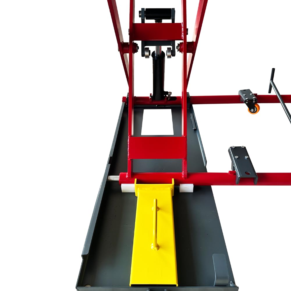 KT-X77 7000 lbs Scissor Lift - 110V Portable Car Lift for Cars SUVs Light Trucks, 39.37" Max Height, Heavy Duty Quick Jack Adjustable for Garage Shop, Fit Low-Profile Cars