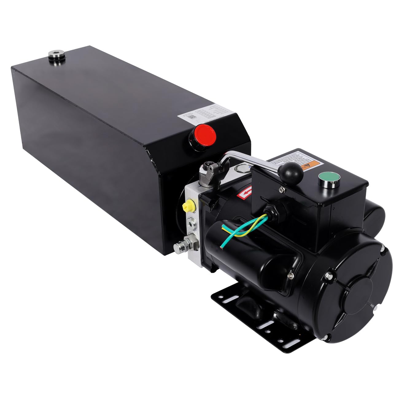 Heavy-Duty Hydraulic Power Unit for Car Lifts, AC 220V Single Phase, Replacement Pump for 2-Post & 4-Post Lifts, Auto Shop Equipment (Black, 14 Quart)