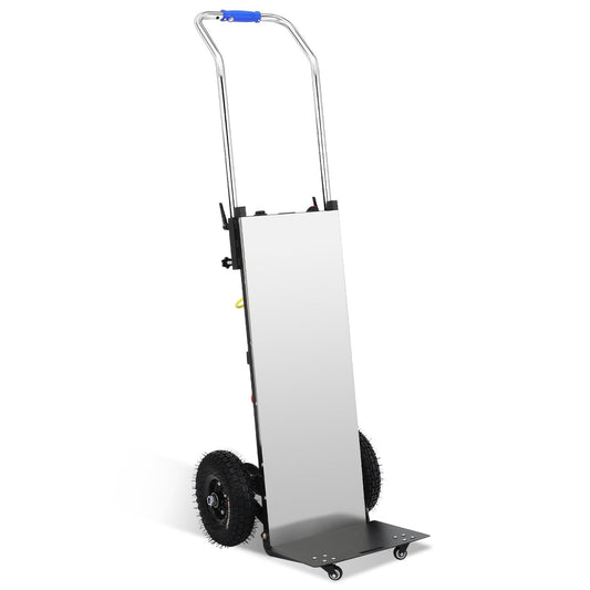 Electric Stair Climber Hand Truck, 900 lbs Heavy Duty Power Dolly for Stairs, 1200W Motorized Stair Climbing Cart with 2-Speed Control, Foldable Furniture Mover for Appliances, Safes & Warehouse Use