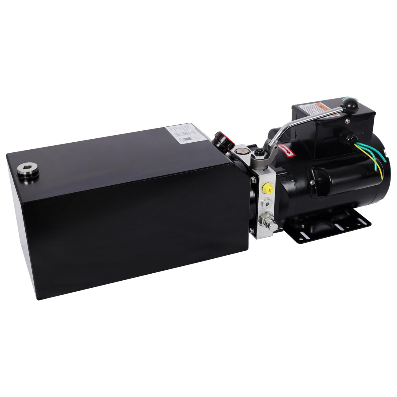 Heavy-Duty Hydraulic Power Unit for Car Lifts, AC 220V Single Phase, Replacement Pump for 2-Post & 4-Post Lifts, Auto Shop Equipment (Black, 10 Quart)