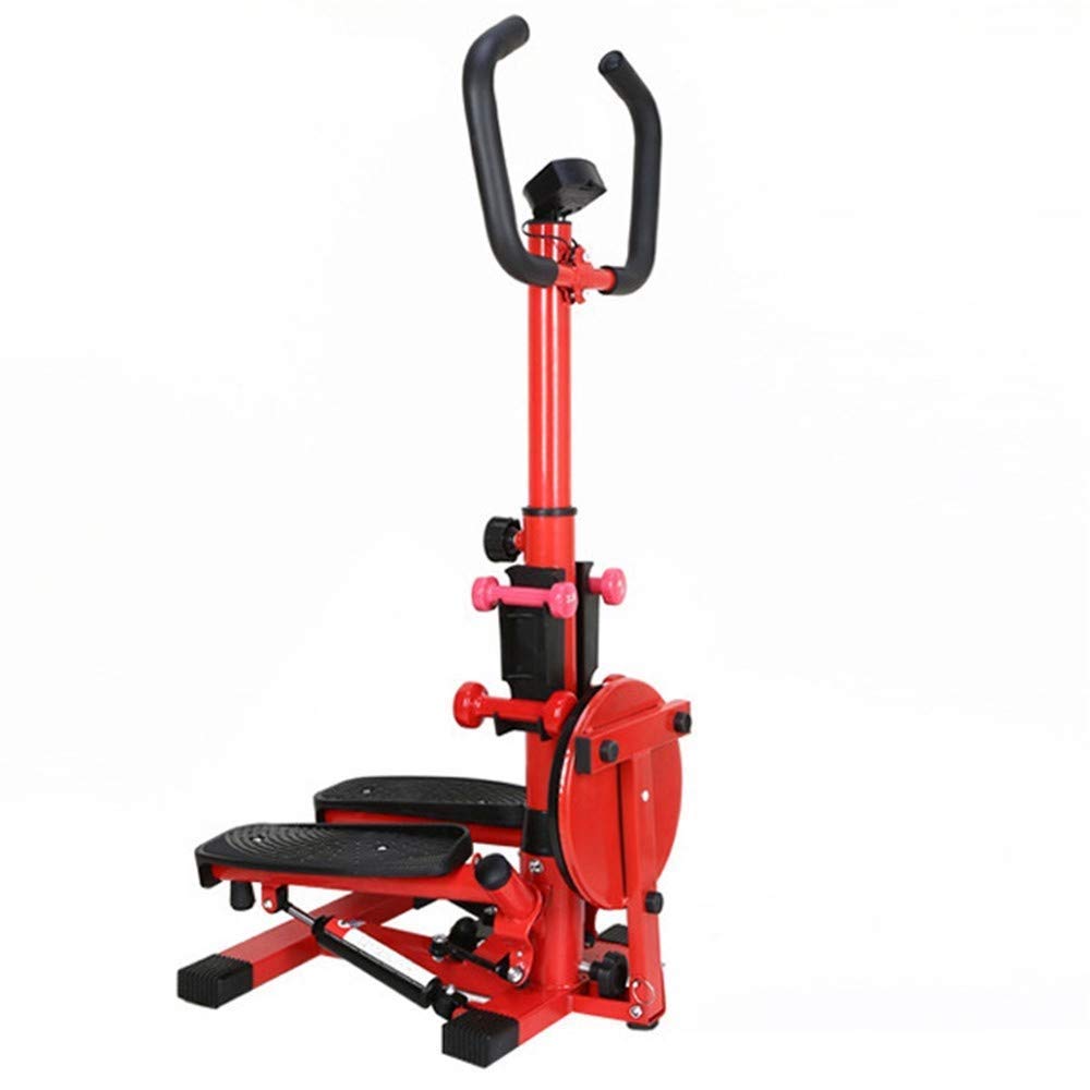 Step Fitness Machines, Steppers for Exercise Stair Stepper Twister 2 in 1 Step Machine Fitness Exercise Workout with Handle Bar and LCD Display Cardio Trainer Stair Climber