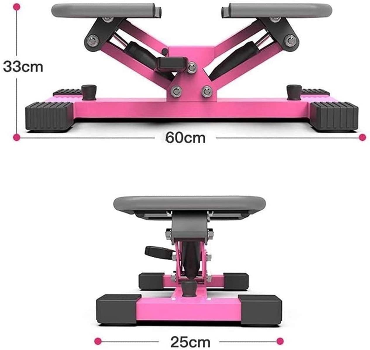 Stair Stepper for Exercise Fitness Stair Stepper with Resistance Bands and LCD Monitor Exercise Machine for Full-Body Workout