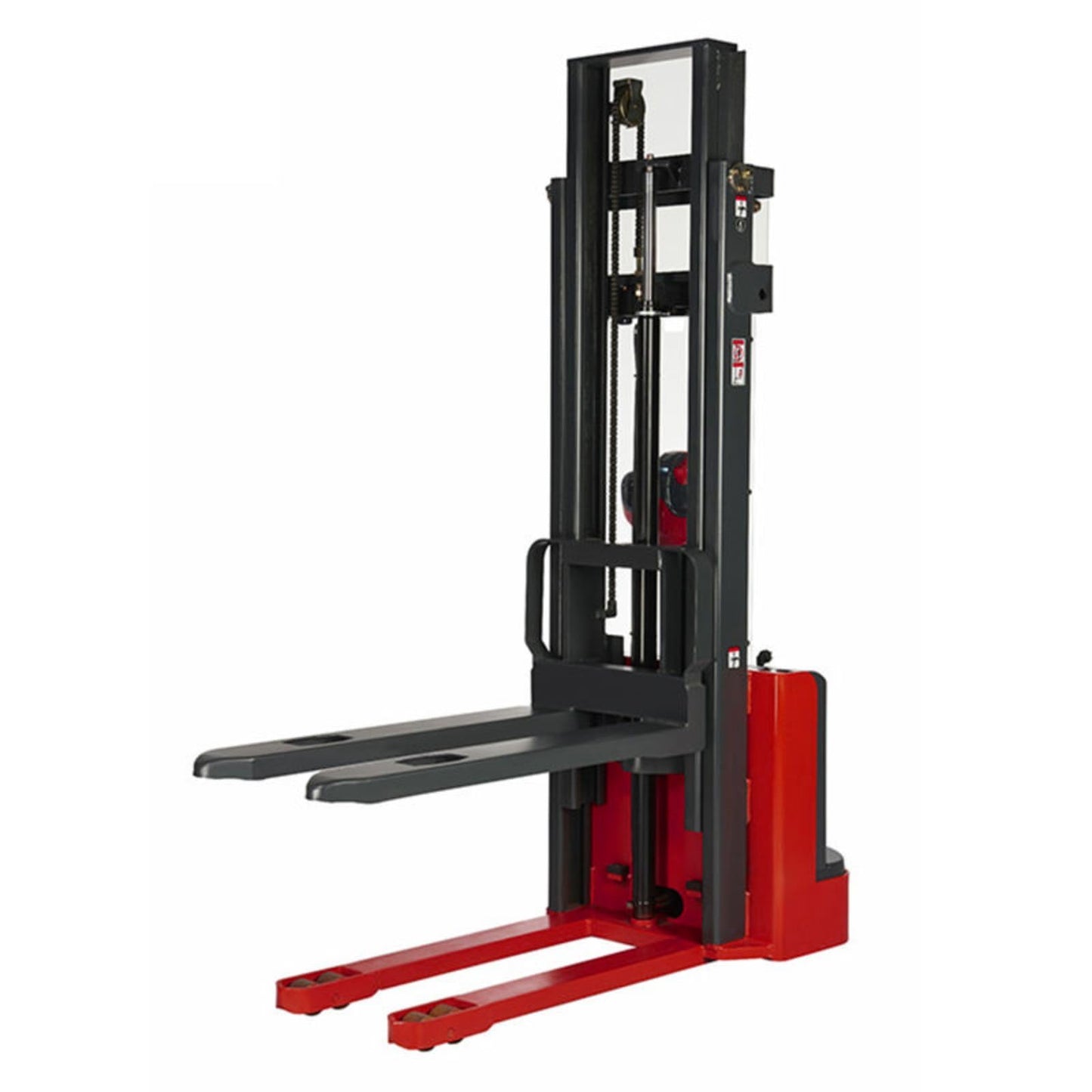 Electric Pallet Lift Stack System, Battery Powered Forklift Stacker Equipment, Walk Behind Hydraulic Stacking Machine, Warehouse Material Handling Equipment, Pallet Lifting System