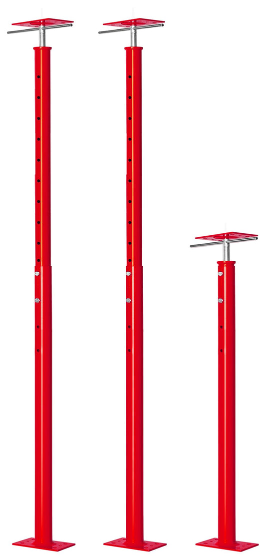 2 Pack Heavy Duty Floor Jack Post 31" to 63" Adjustable Support Pole Jack | 18,000 lbs Load Capacity | Basement Jack for Leveling, Foundation Repair, Crawl Space & Deck Support | Swivel Top Plate