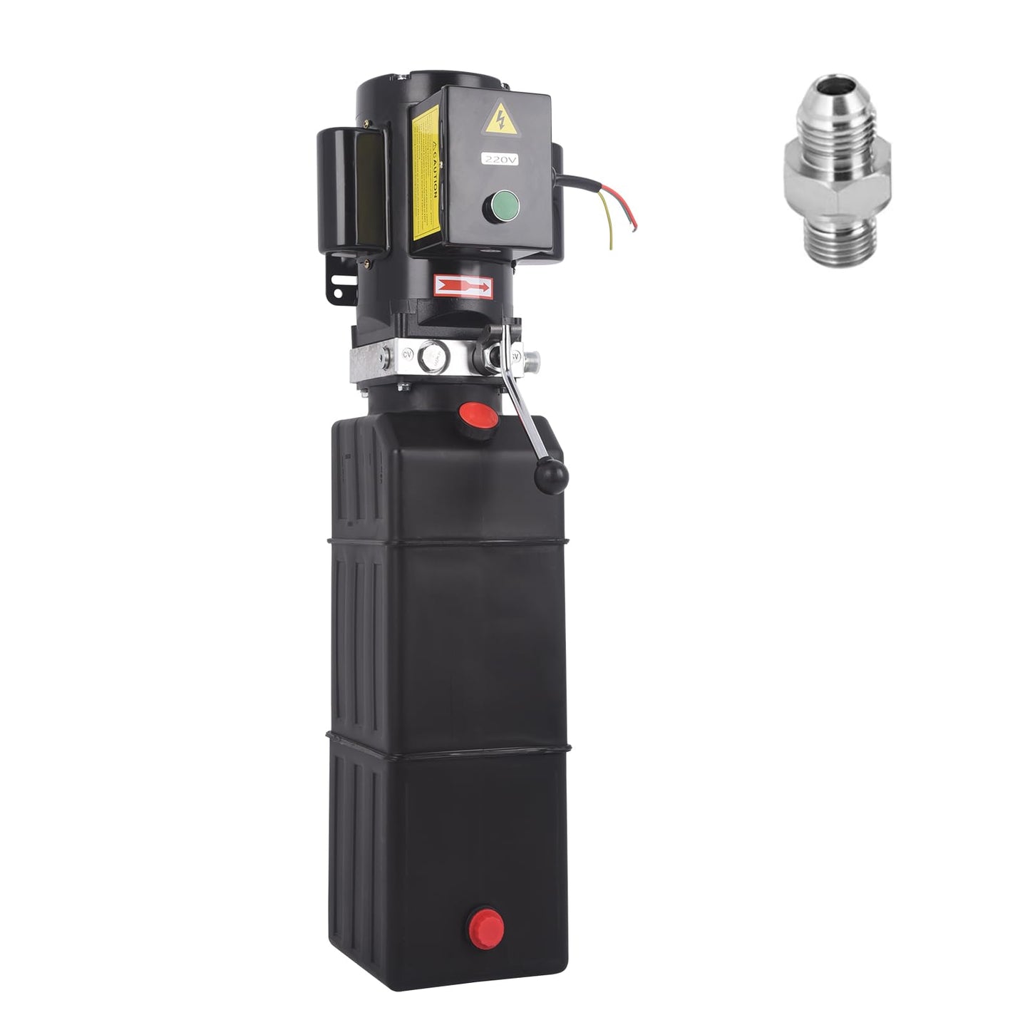220V Hydraulic Power Unit 2950 PSI, 3HP Single-Acting 2 & 4 Post Hydraulic Pump for Dump Trailer & Car Lifting