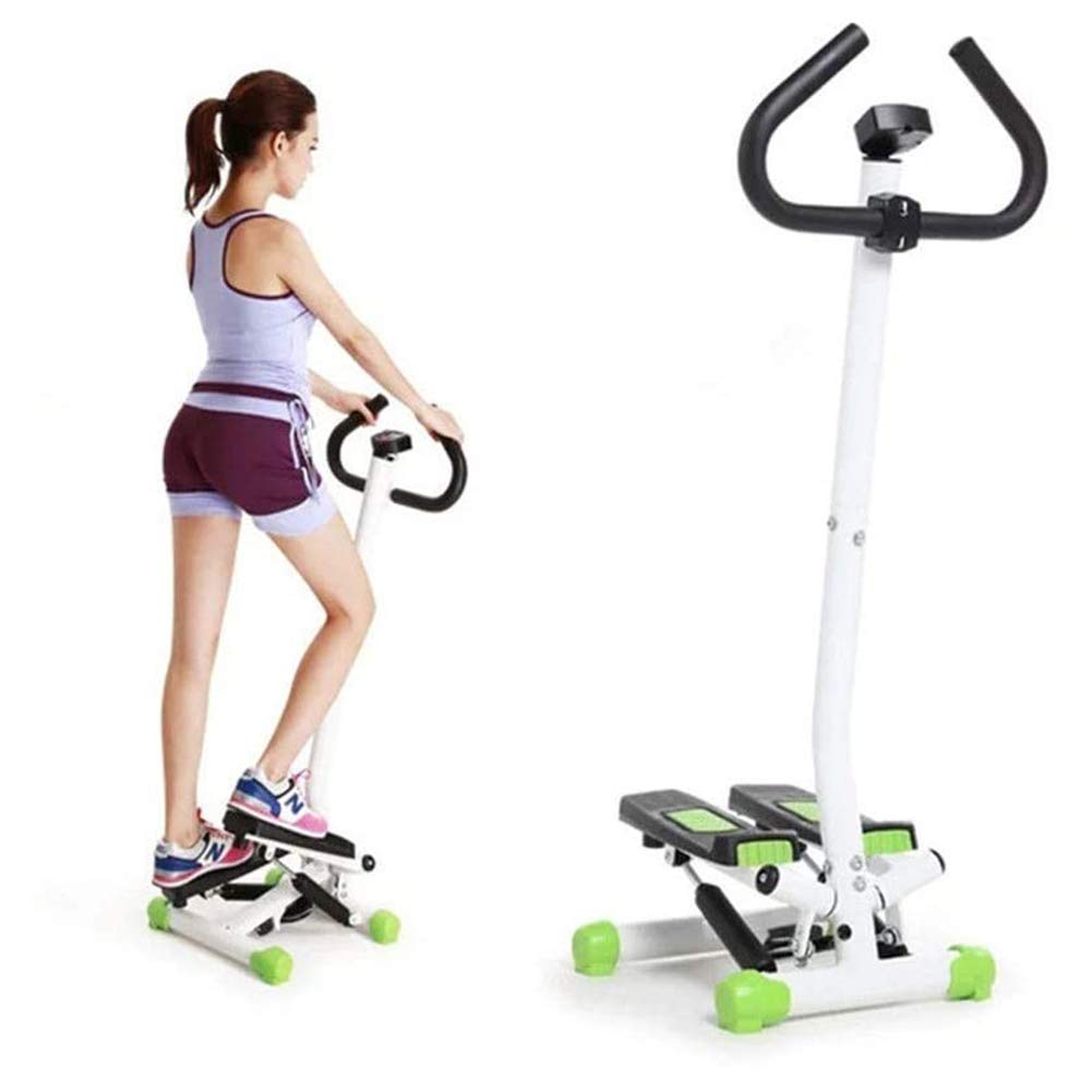 Indoor Fitness Stair Stepper, with Handles Fitness Stepper Exercise Machine Cardio Exercise Home Gym Equipment, Adjustab