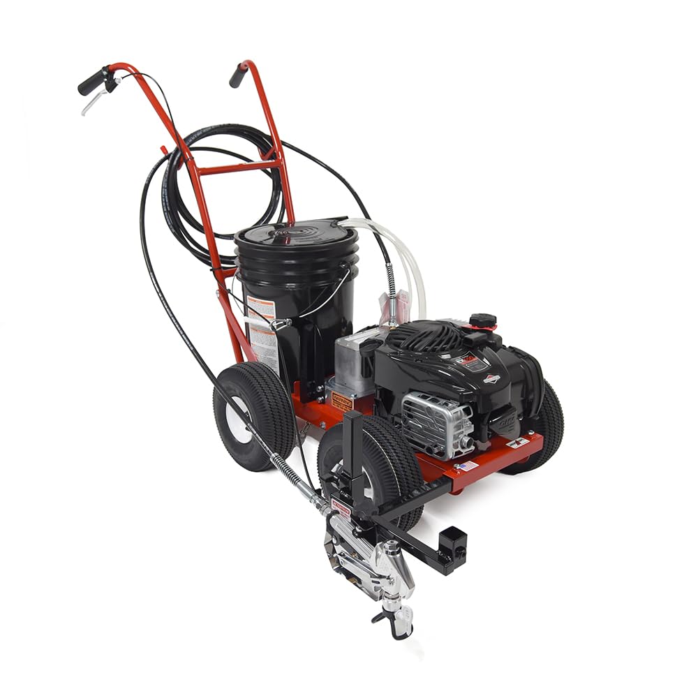 Athletic Field Airless Striping Machine (Model# 4250 Part# 10003947) | Pavement & Warehouse Striping | High Pressure | Light Weight | 3000 PSI Spray Pump | Fix Uneven Athletic Fields | Made in USA