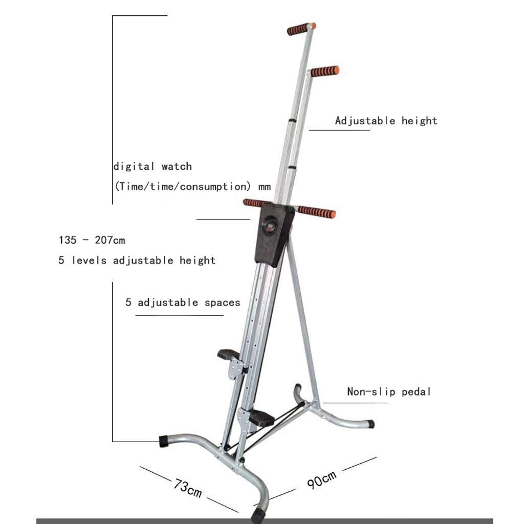 ZHCWEP Vertical Climber for Home Gym Folding Exercise Cardio Workout Machine Stair Stepper