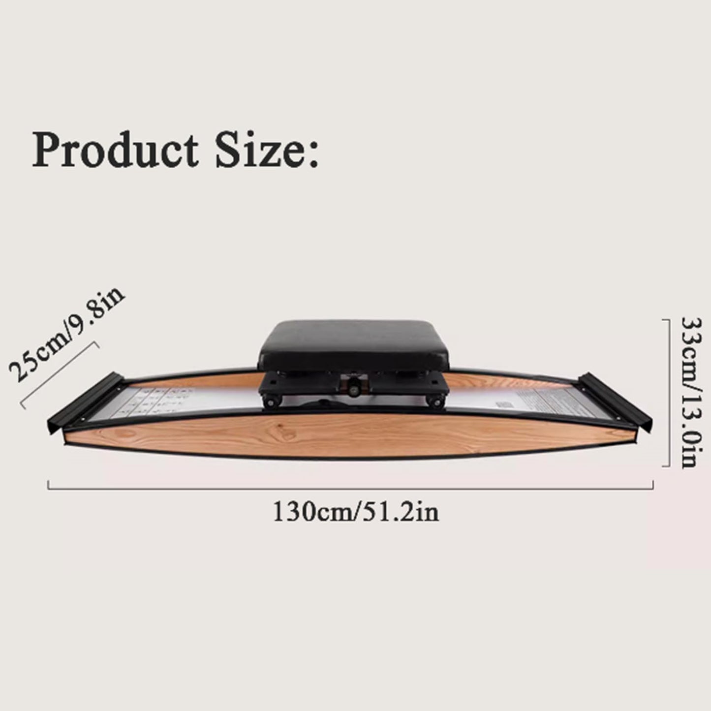 Dxysyldrun Balance Board Ski Machine, Pilates Waist Beauty Machine, Home Abdominal Fitness Machine Lazy Abdominal Machine
