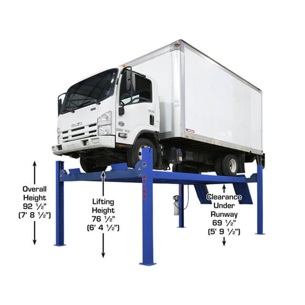 Atlas® Apex 14 ALI Certified Commercial Grade 14,000 Lb. Capacity 4 Post Car Lift