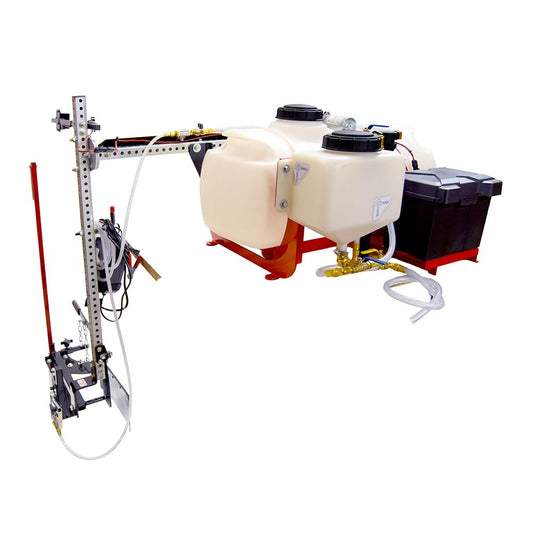 LineRider Electric UTV Mounted Athletic Field Line Striper (Part #10005241) | 25 Gallon Paint Tank | Low Pressure 0–35 PSI Spray Pump | 12V Battery Powered | Fits Most UTV Beds | Made in USA