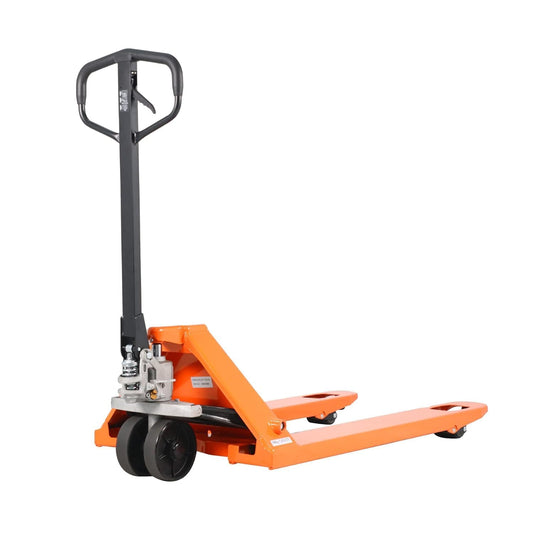 Tory Carrier Manual Pallet Jack 5500 Lb. Capacity, Industrial Pallet Truck 48" × 27" Fork Size Standard Heavy Duty Hand Trucks with PU Wheels