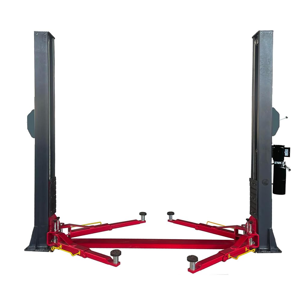 AUTOKATO KT-H120D 12000 Lbs 4.0HP Two Post Lift Single Lock Release Auto Lift Car Hoist 2 Post Truck Lift with Symmetric Arms & Dual Hydraulic Cylinders