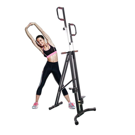 LIPJIA Stepper,Vertical Climber Machine Climbing Stair Folded Full Body Cardio Exercise Equipment-Adjustable Height- Non-Slip Design -for Home Office