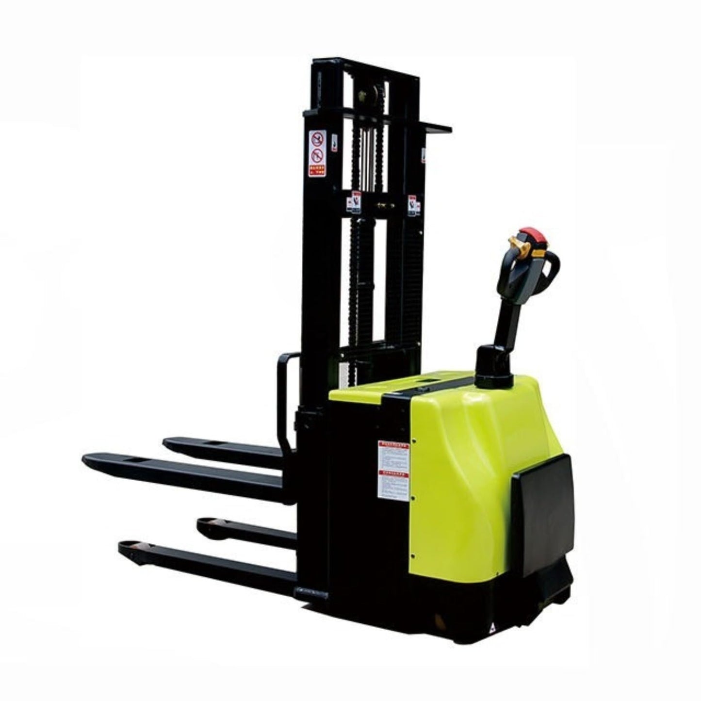 Electric Pallet Stacking Lift Equipment, Battery Powered Forklift Stacker Machine, Walk Behind Hydraulic Lift Truck, Warehouse Stacking Equipment, Material Handling System