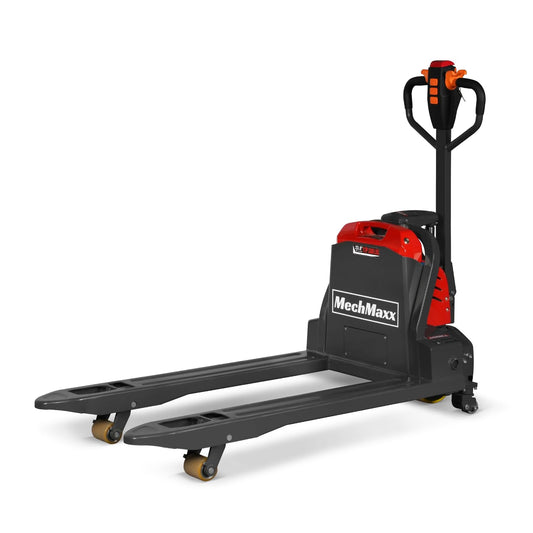 MechMaxx 3300lbs Lithium-ion Electric Pallet Jack with 5 Wheels, 45"x27" Fork, 24V 40Ah Removable Battery, Walkie Type Truck, Model LPT33