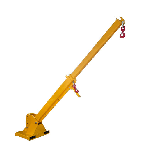 WYDDDARY Adjustable Mobile Crane Lifting Hoist Truss Jib Boom Hook Forklift Telescopic Arm with Adjustable Tilt Angle for Forklift Towing Handling(6614LbS Lift Capacity)