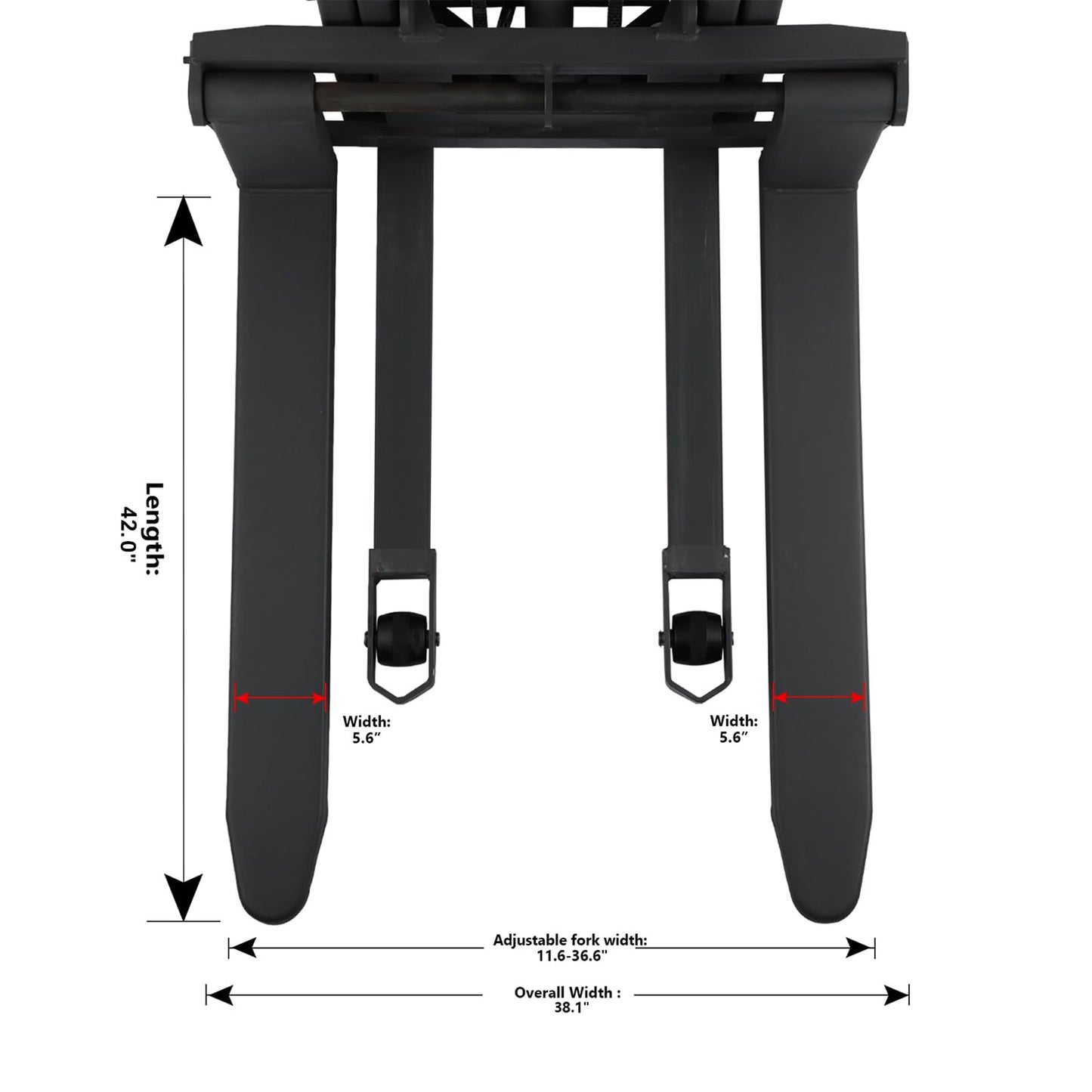 Aequanta Semi Electric Stacker 3300lbs Capacity 118" Max.Lifting Height Fixed Legs Pallet Stacker, Suitable for Open Bottom Pallet