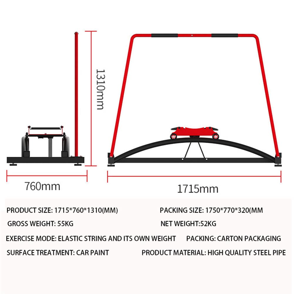Ski Trainer Machine Elliptical Cross Trainer Cardio Exercise Equipment Accurate Simulation of Skiing Indoor Exercise Machine for Hockey Ice Skating Tennis Skiin
