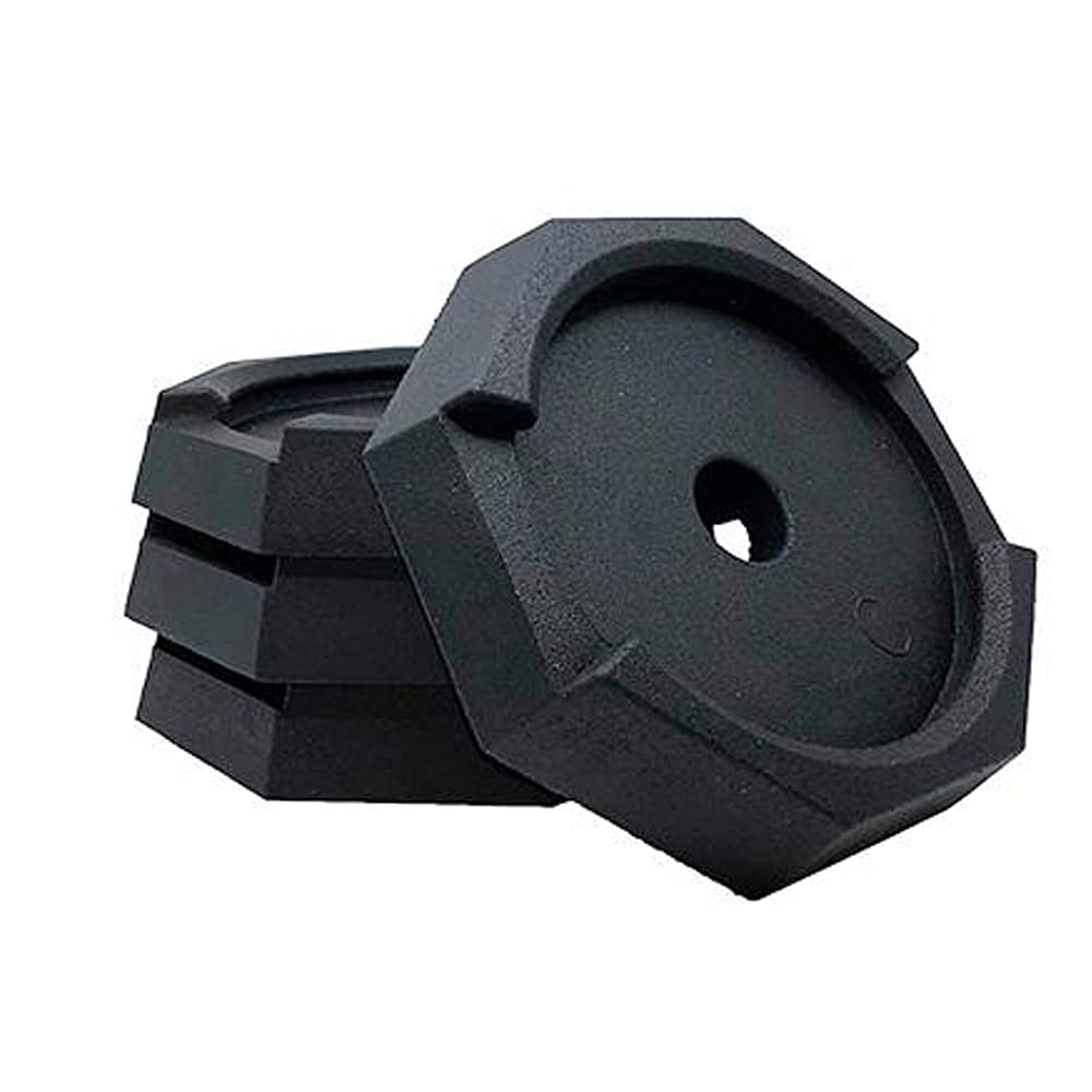SnapPad HiWay RV Leveling Pads - Permanent Jack Stabilizers for RVs - 8" Round Leveling Jack Pads for HWH Leveling System - Heavy Duty Replacement for Blocks - Made in The USA (4-Pack)
