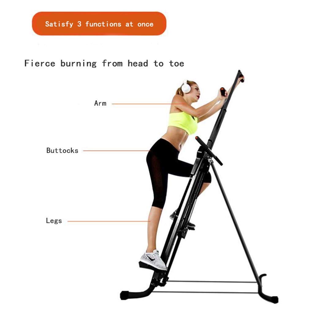 ZHCWEP Vertical Climber for Home Gym Folding Exercise Cardio Workout Machine Stair Stepper