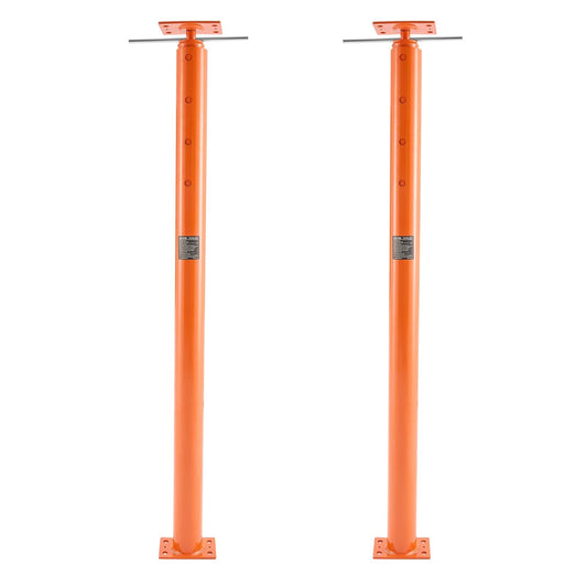 VEVOR House Floor Jacks, 2 Pack 54-150 Inch Height Range, 11200 lbs Max Load Capacity, Adjustable Support Beam Basement Jack Post Pole for Leveling, Lift Steel Telescoping Post for Temporary Support