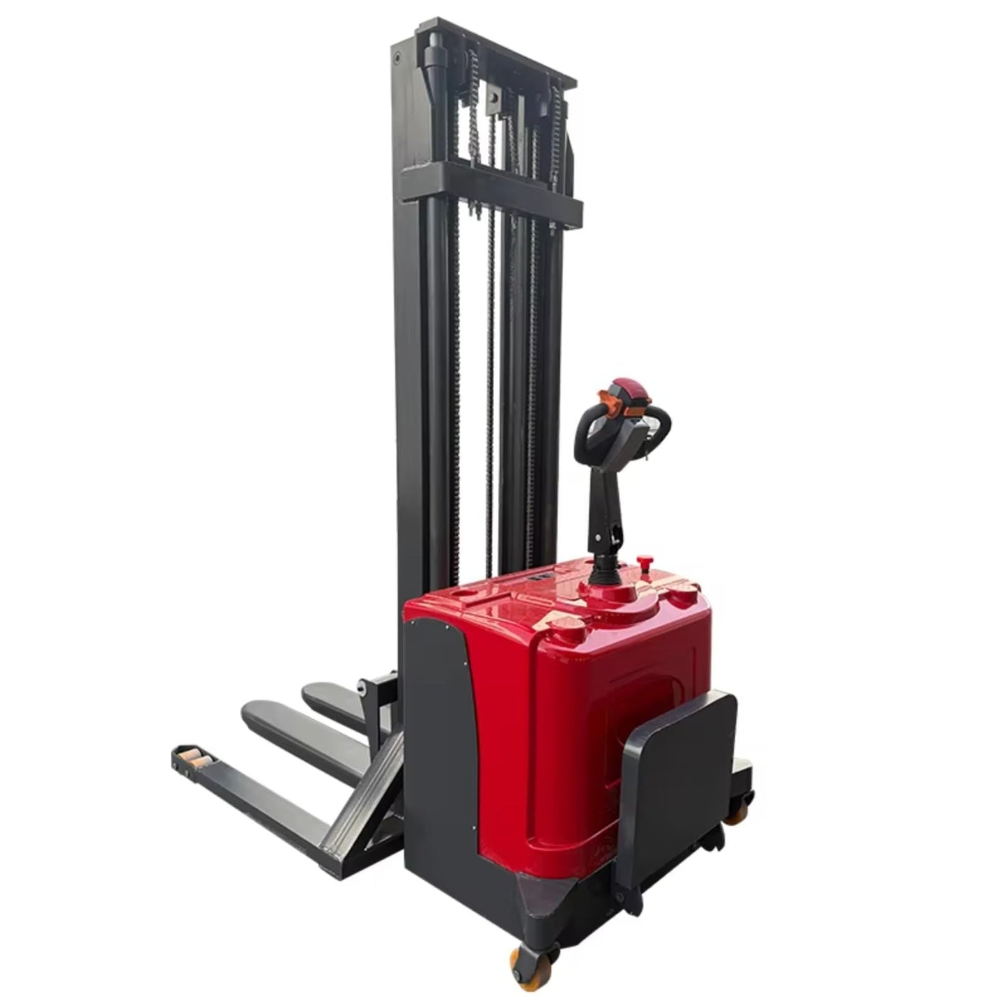 Full Electric Pallet Handling Stacker 1000kg 1500kg 3000mm Lift Height Stable Mast Hand Push Stacker for Industrial Warehouse and Goods Loading