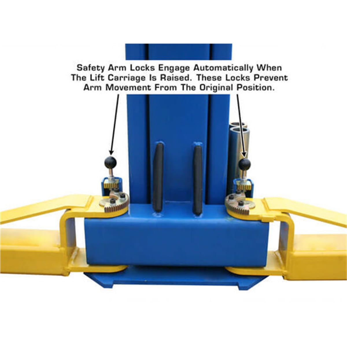 Atlas Automotive Equipment 9OHSC-SS 2-Post Vehicle Overhead Lift, 11’9” Minimum Ceiling Height, 9,000lb Capacity, Clear Floor, 11'10" Height, 3-Stage Front and 2-Stage Rear Arms, for DIY/Hobbyists