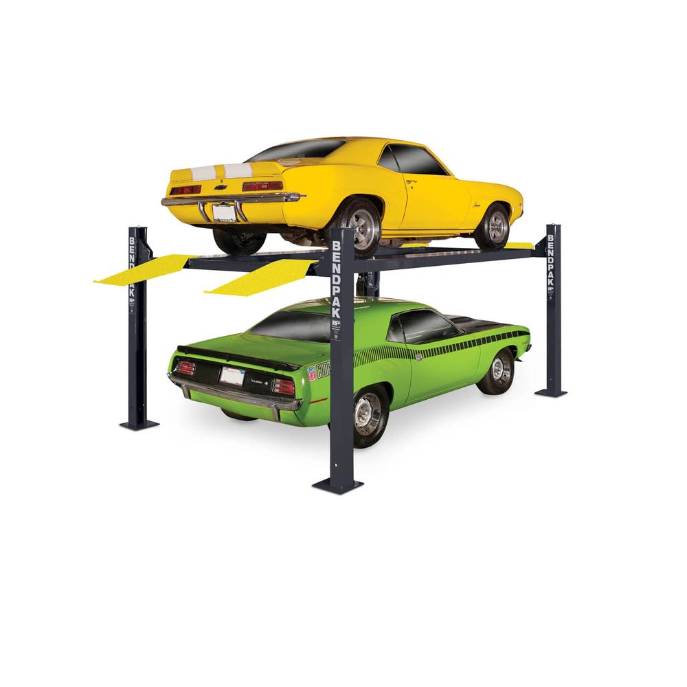BendPak HD-9XL - 9000lb Capacity Four Post Car/Vehicle/Auto Lift - Standard Width/Extended Length - Shop/Garage/Mechanic Use - (220V)