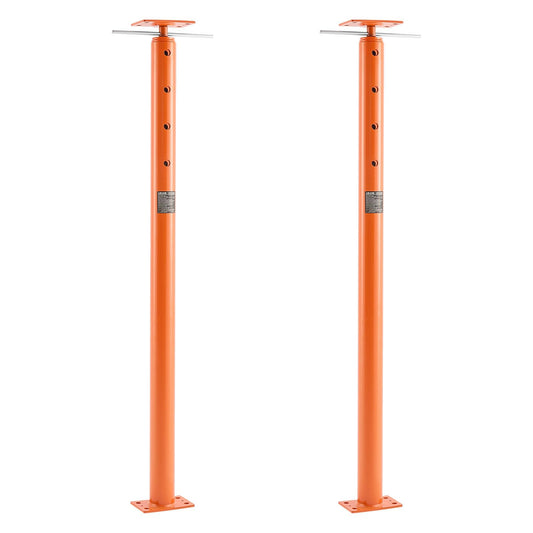 VEVOR House Floor Jacks, 2 Pack 53-93 Inch Height Range, 18000 lbs Max Load Capacity, Adjustable Support Beam Basement Jack Post Pole for Leveling, Lift Steel Telescoping Post for Temporary Support
