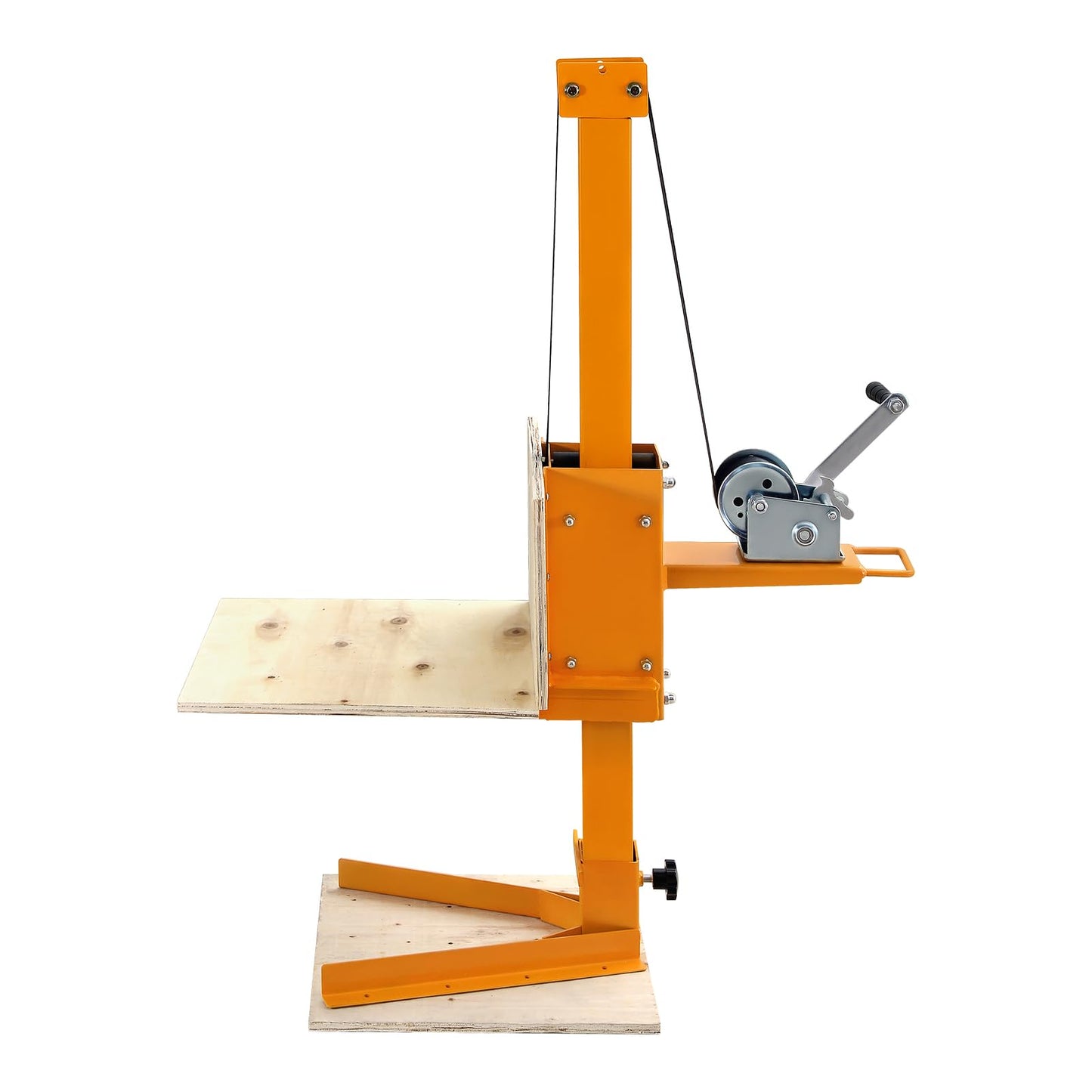 Manual Winch Stacker, 19.7" L X 15.7" W Platform with 9.4"-72" Adjustable Height, Heavy-Duty Steel Lite Load Lift Winch, Hand Winch Lift Truck for Shipping Facilities