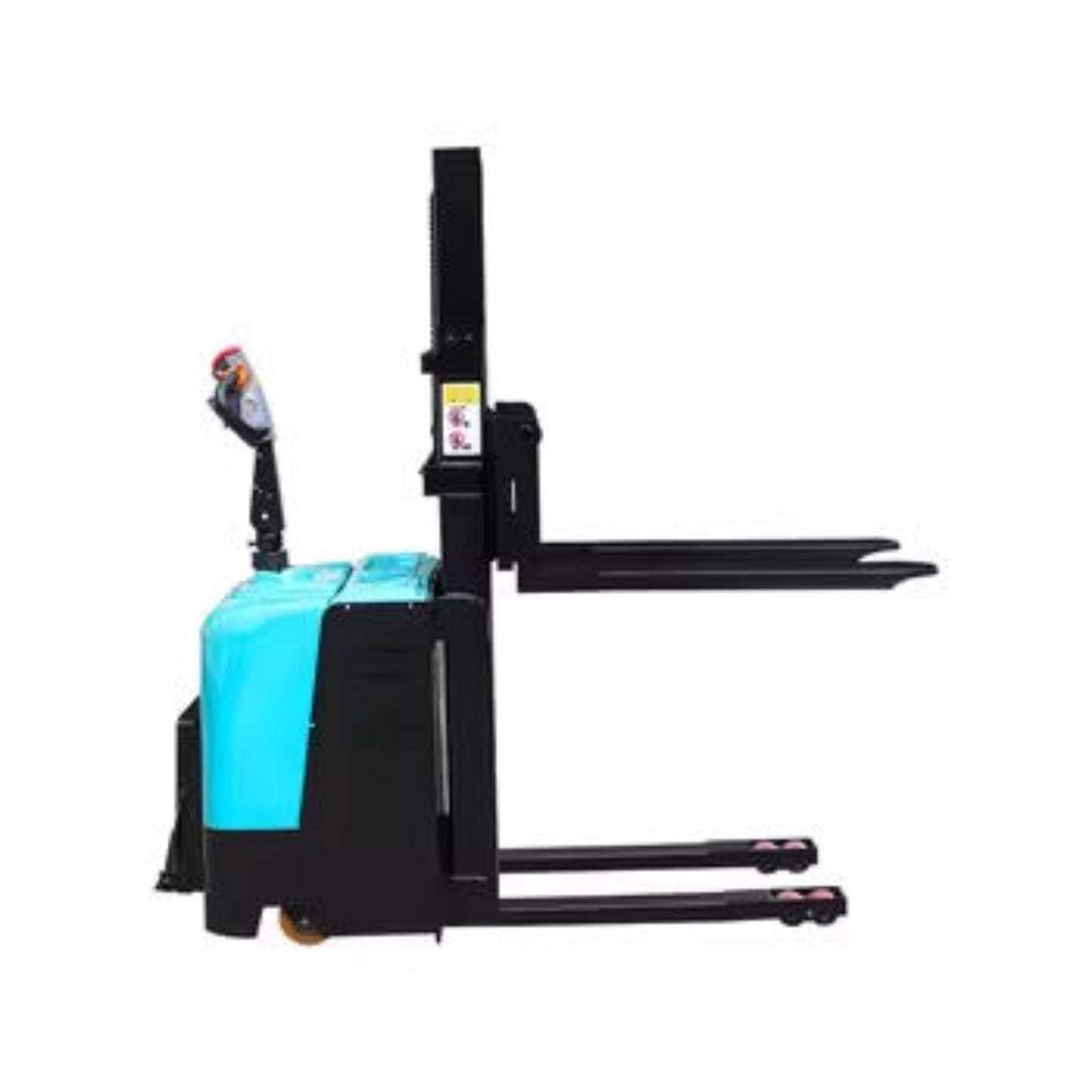 Electric Pallet Forklift Transport Equipment, Battery Powered Stacker Lift Truck, Walk Behind Hydraulic Stacking Machine, Warehouse Material Handling Equipment, Pallet Lifting System