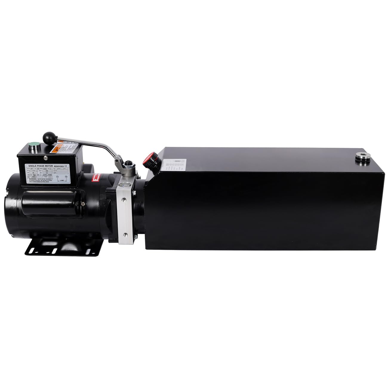 Heavy-Duty Hydraulic Power Unit for Car Lifts, AC 220V Single Phase, Replacement Pump for 2-Post & 4-Post Lifts, Auto Shop Equipment (Black, 16 Quart)