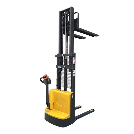 HLOMAUD 1200kg Electric Walkie Pallet Hydraulic Lift Forklift Full Stacker