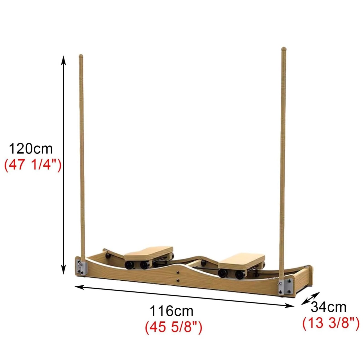 Leg Training Machine Solid Wood Leg Trainer - Ski Training Machine for Women, Home Workouts with Pelvic Floor and Inner Thigh Exercise