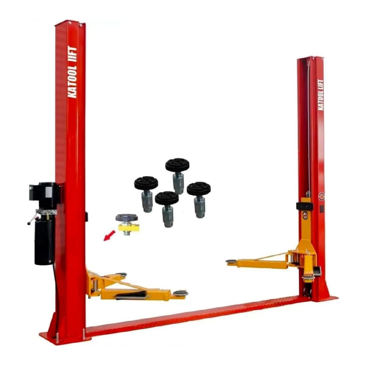 KATRAX KT-H100 2 Post Car Lift 10000 lbs Capacity Double S Design Column & Reinforced Carriage for Auto Repair Shop