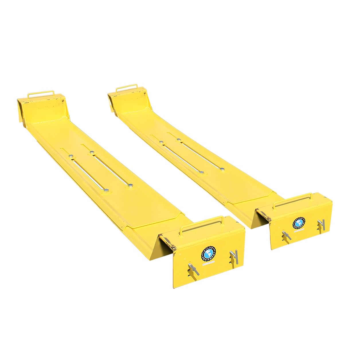 ATLAS Automotive Equipment ATLMA Lawnmower Adapter for 2-Post Lifts, Adjustable with 4 Plates, 5,000 lb. Capacity, 8'11" Width, 32" to 90" Wheelbase, 12" Wheel Well, 1/4" Steel Thickness, 600 lbs.