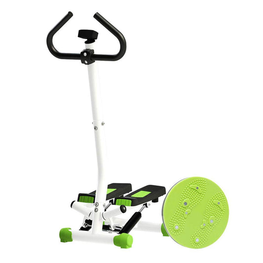 Indoor Fitness Twist Stepper with Adjustable Resi Compact Stair Stepper Fitness Machine with Handle and LCD Monitor Indoor Exercise Bike