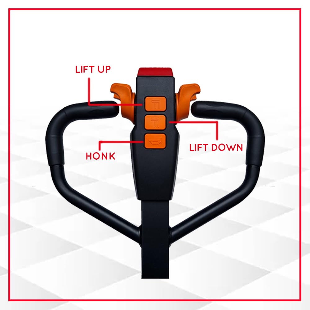 Chicago Lifts 48" x27" Full Electric Pallet Jack 3300lbs Capacity Li-Ion Battery 24V/30AH