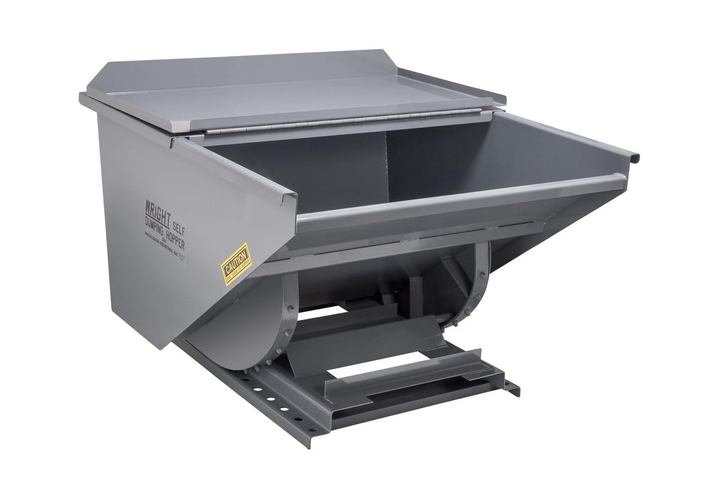 1.5 Yard Dumping Hopper for Forklifts – 1.5 Cubic Yard Steel Self-Dumping Hopper, 4000 lb Capacity, Heavy Duty Forklift Waste & Material Handling Hopper
