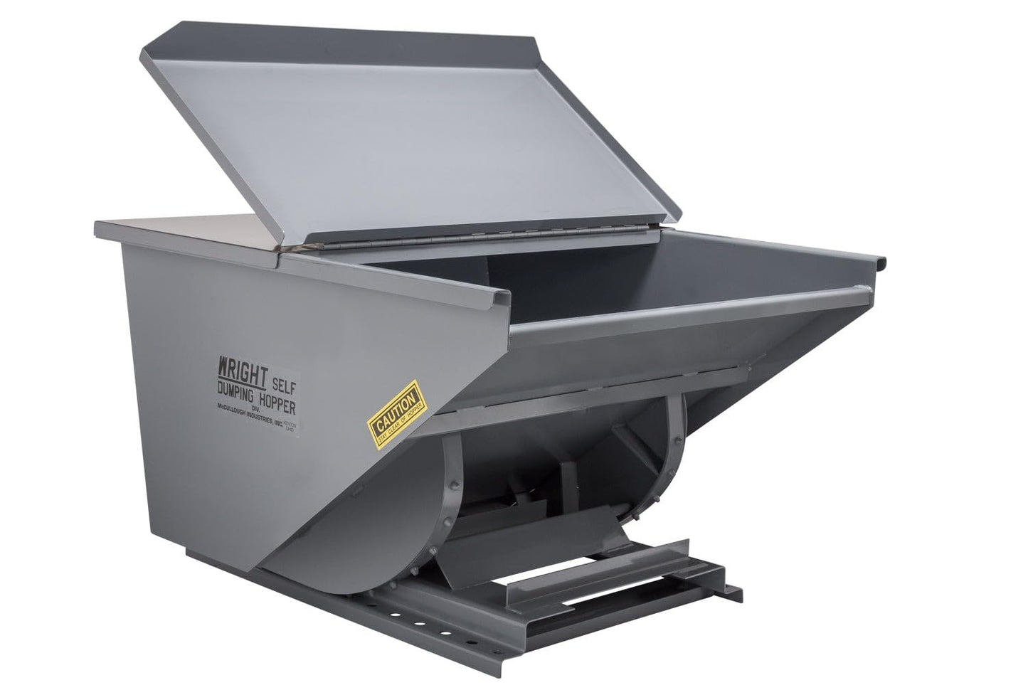 1.5 Yard Dumping Hopper for Forklifts – 1.5 Cubic Yard Steel Self-Dumping Hopper, 4000 lb Capacity, Heavy Duty Forklift Waste & Material Handling Hopper