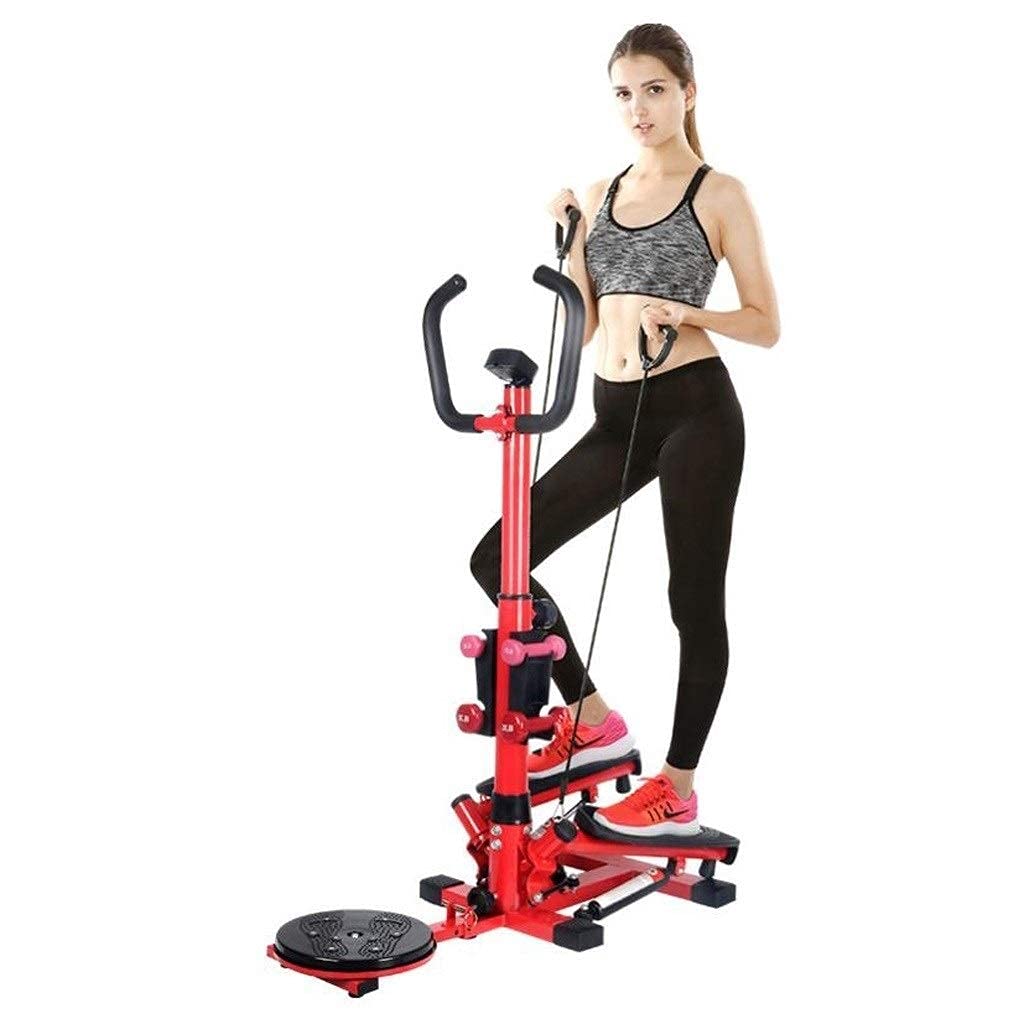 ZHCWEP Mini-Stepper Swing Stepper Mini Stepper with Handle Bar and Twist Machine Home Stair Step Machiner Multifunctional Fitness Equipment for Indoor Workout Efficency
