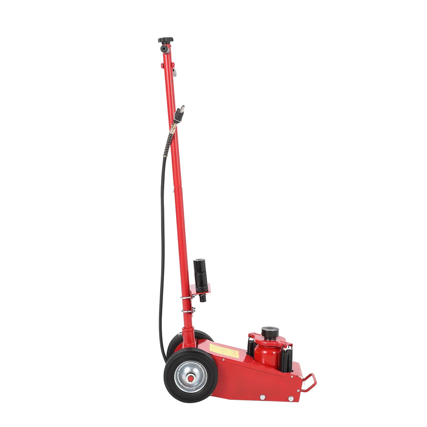 22 Ton Air Hydraulic Floor Jack for Heavy Duty Trucks & Tractors – 44,000 LBS Capacity, Low Profile (9"-17.7"), 4 Adapters (10/25/60/100mm), 46" Adjustable Handle – Dual Power (Air/Hydraulic)