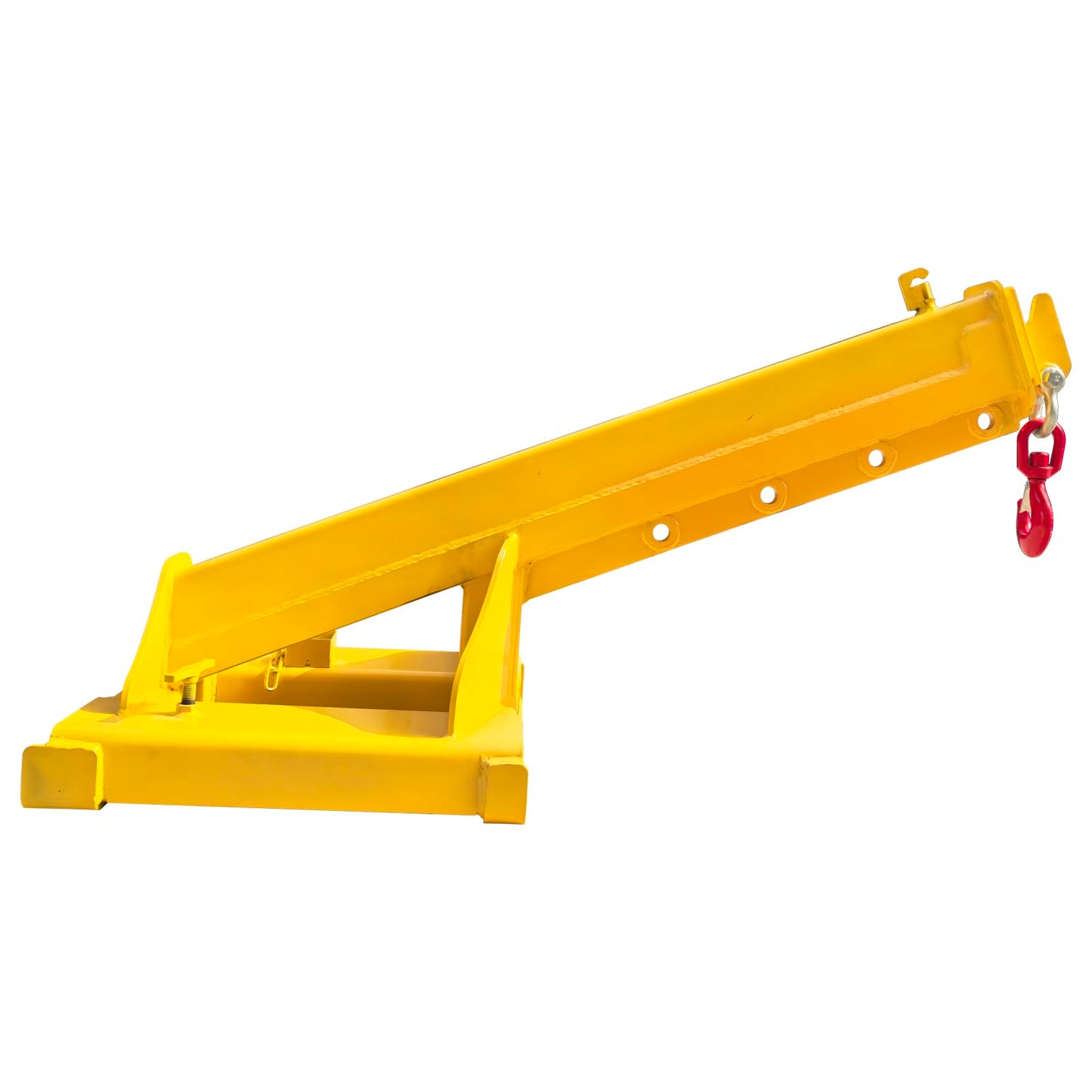 Banfluxion Forklift Jib Boom Crane, 8800LBS/4T Capacity Heavy Duty Telescopic Crane, Manual Adjustable Arm Extends to 94.5 Inch, with Truss Boom & Hook for Warehouse, Factory, Equipment Handling