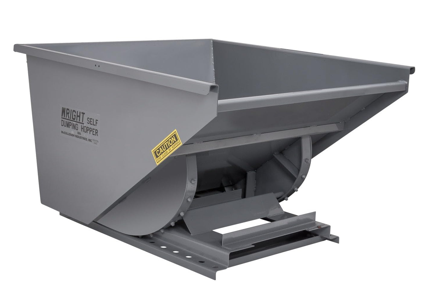 1.5 Yard Dumping Hopper for Forklifts – 1.5 Cubic Yard Steel Self-Dumping Hopper, 4000 lb Capacity, Heavy Duty Forklift Waste & Material Handling Hopper