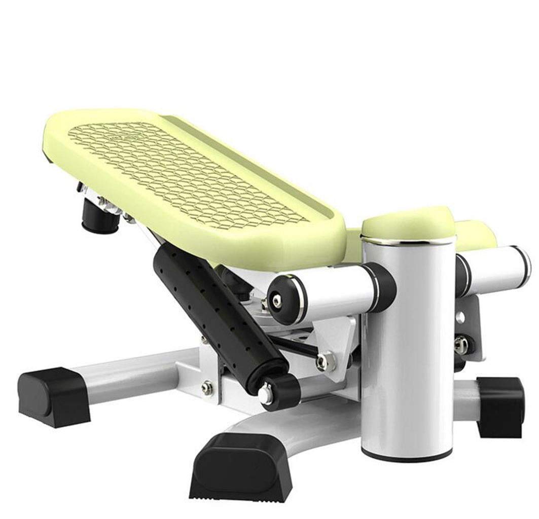 ZHCWEP Stepper,Fitness Mini Stepper with Band Fitness Premium Portable Climber Stair Stepper & Waist Fitness Step Machine with LCD Monitor Efficency, Green